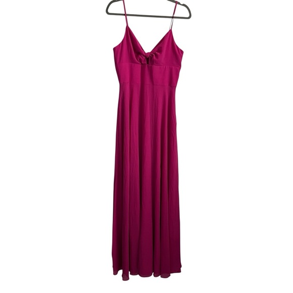 Dress The Population Fuchsia Cambria Twist Bodice Gown in-Size M NWT - Picture 2 of 8